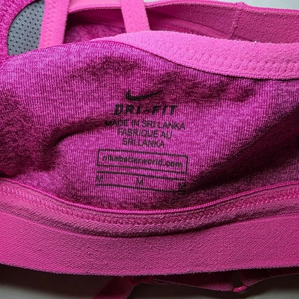 Nike Pink Sports Bra Sz M